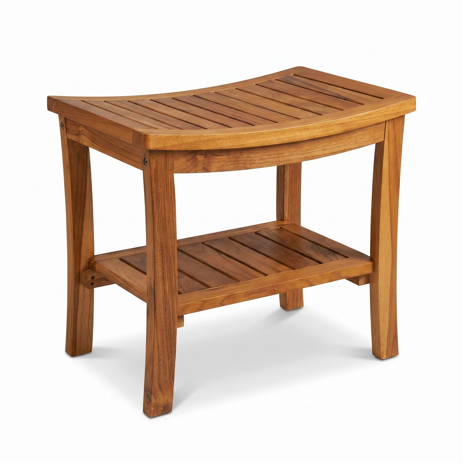 21" Indoor/Outdoor Teak Wood Shower Bench